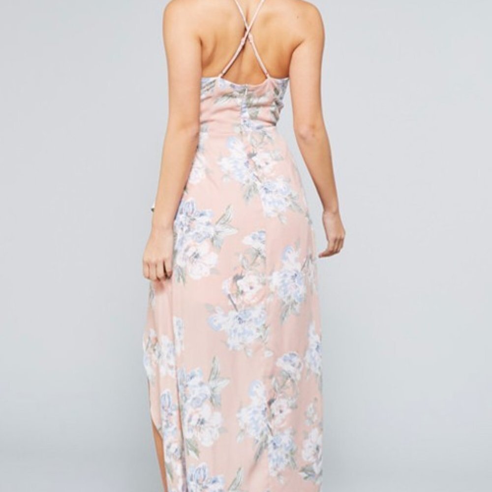 Floral High-Low Ruffle Maxi Dress - Picture 9 of 16